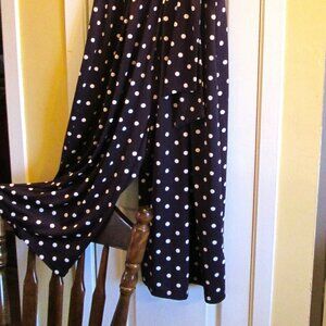 Dark Purple Polyester cap sleeve, round neck, crossover front dress split pant